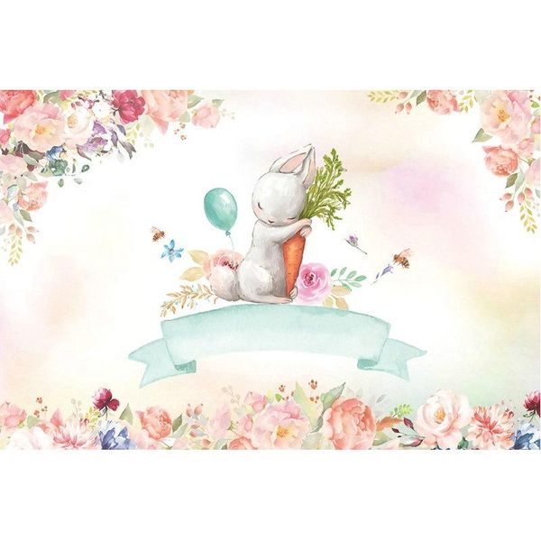 

party decoration cartoon backdrop holding carrot pography background baby shower wedding birthday decor po booth props