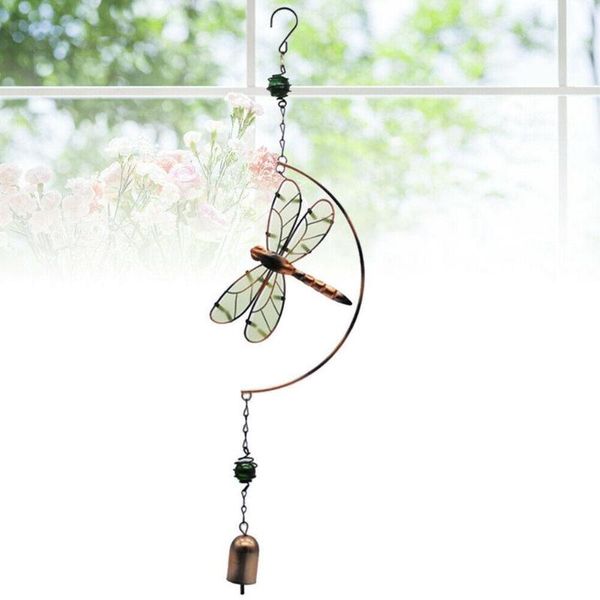 

decorative objects & figurines wrought iron luminous wind chime dragonfly ornaments outdoor shape acrylic sheet creative pendant