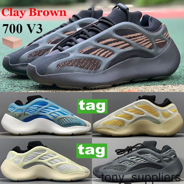 

700 v3 clay brown safflower reflective running shoes glow in the dark azareth alvah azael runner og basketball sneakers