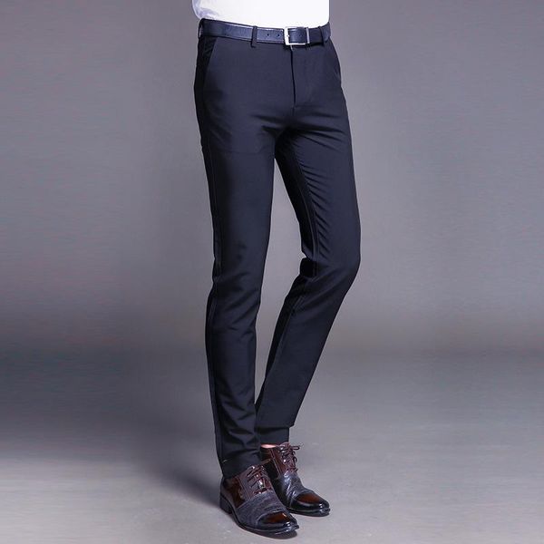 

men's pants 2021 winter mens casual fashion male warm long, Black