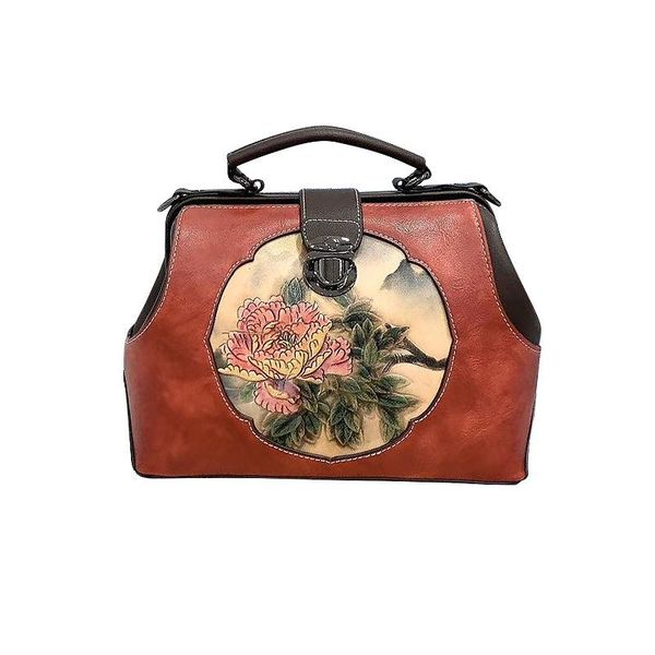 

bag parts & accessories spring and summer retro trend women's fashion handbags antique large-capacity one-shoulder diagonal, Black