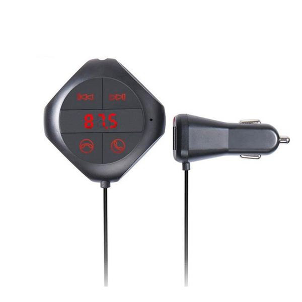 

q7s 2.1a car charger car mp3 player hands-call fm transmitter frequency and voltage display window