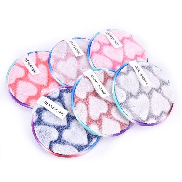 

sponges, applicators & cotton 1pc makeup sponge reusable remover face cleansing towel double layer cleaning wipe tools