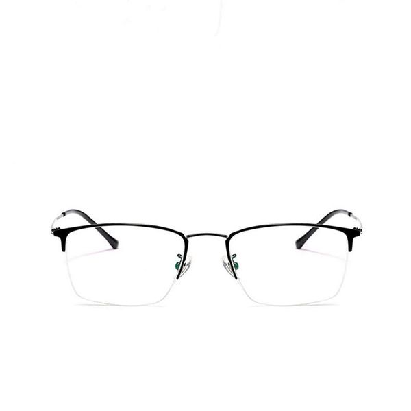 

fashion sunglasses frames pure titanium spectacle men's simple business leisure eyeglasses women's retro fashionable myopia eyewea, Black