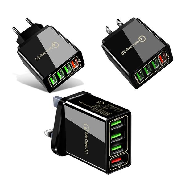 

quick charge 3.0 4.0 usb charger 3.1a fast wall mobile phone charger for 4 ports adapter qc 3.0 charger wholesale