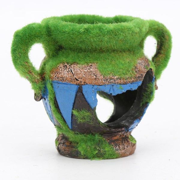 

decorations moss bottle aquarium decoration fish tank resin material has beautiful appearance of 0055