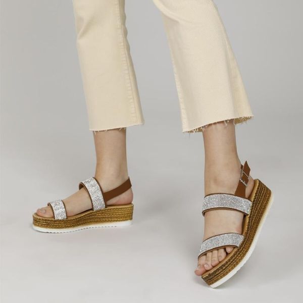 

sandals ds21054 1fx stone color women 's wedges, Black