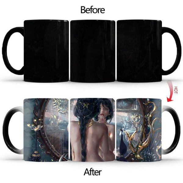 

mugs drop naked back mug color changing heat-sensitive reactive ceramic coffee tea cup gift for friend bskt-043