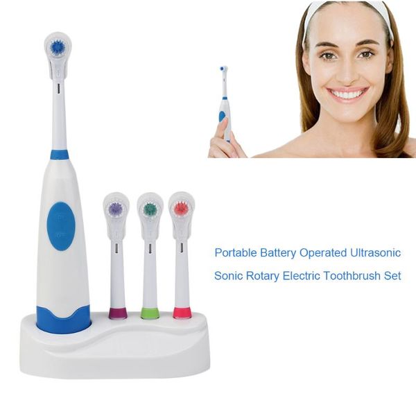 

toothbrush pe003 portable battery operated electric ultrasonic sonic rotary set