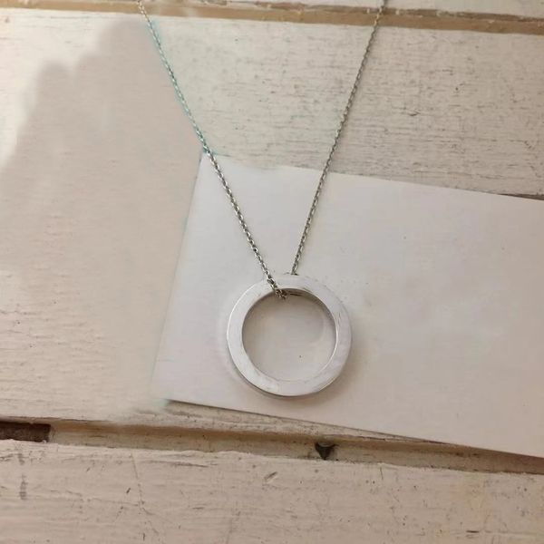 

classic luxury sterling silver love necklace fashion round sliding pendant channel jewelry beautifully designed gift box