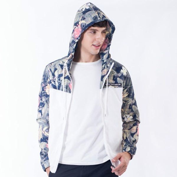

men's jackets 2021 spring thin hooded jacket men brand printing patchwork outwear plus size m-4xl mens cool hoodies coats drop, Black;brown
