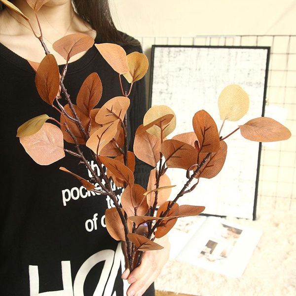 

decorative flowers & wreaths green plants artificial plant silk eucalyptus tree branch for christmas wedding home decoration flower arrangme