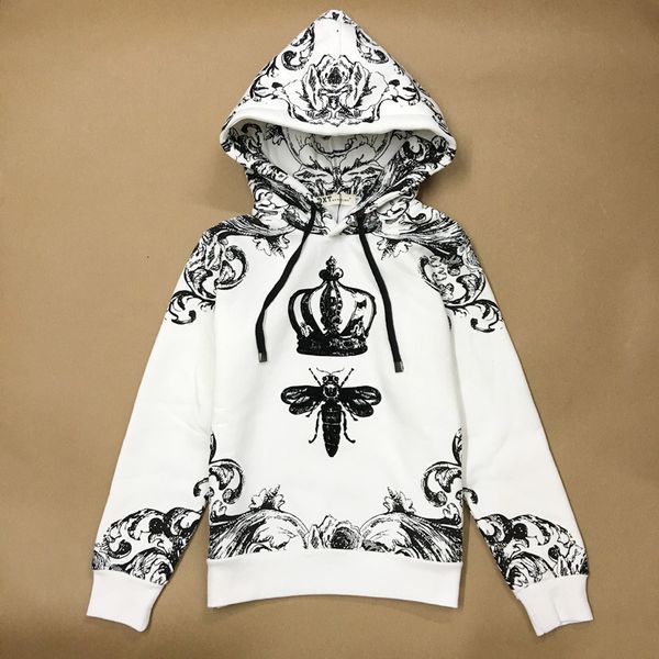 

men's hoodies & sweatshirts and women's hooded sweatshirts, luxury, high crown print propolis flocking, classic style, cotton veet, Black