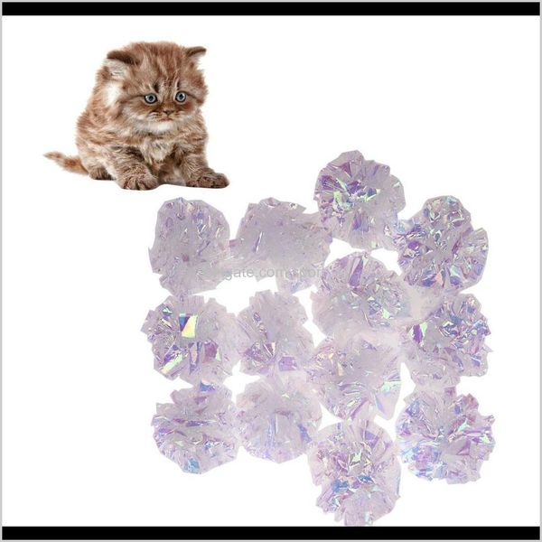 

1/12pcs cat mylar crinkle balls cat toy interactive sound ball big plastic balls crinkle crackle ring paper kitten pet play toys nuc11 uvbin
