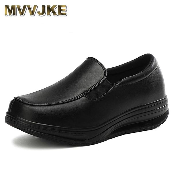 

dress shoes mvvjke moccasins woman work walking wedge shake, Black