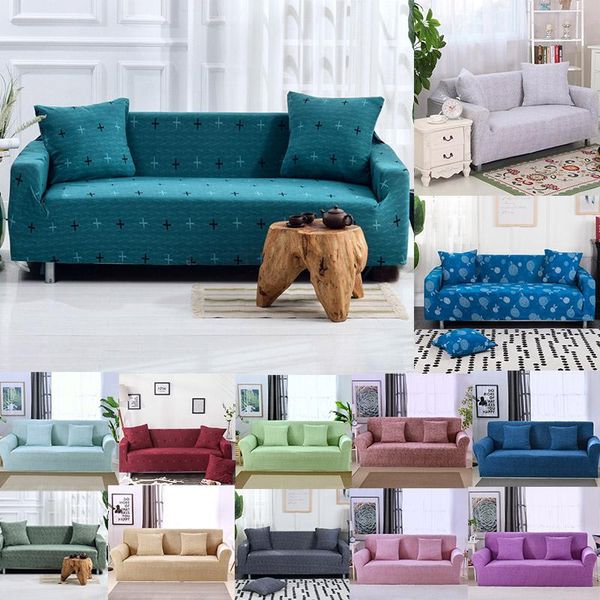 

chair covers solid color slipcovers sectional elastic all-inclusive stretch sofa cover living room couch l shape armchair case