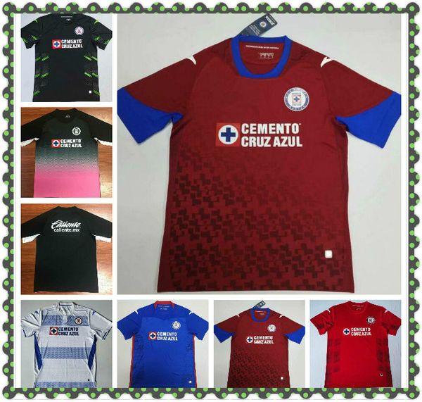 

liga mx 2020 2021 cruz azul soccer jerseys home away 3rd 20 21 football shirt 3xl, Black;yellow