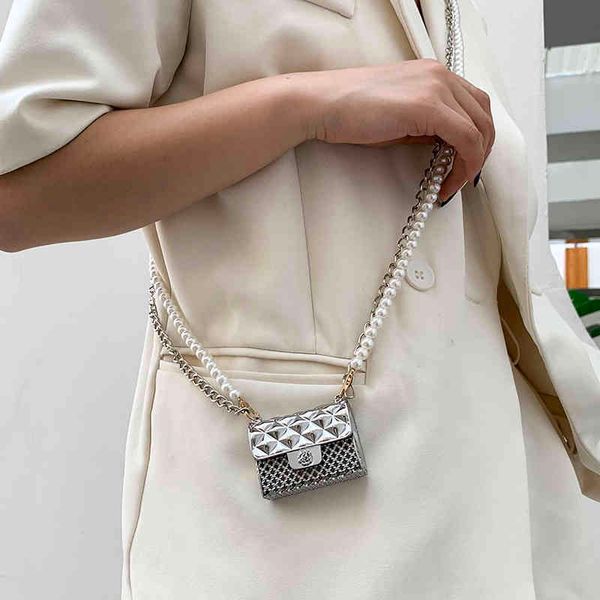 

super mini women purse brand pearl straps gold box mini crossbody bag for women 2021 fashion bag chain shoulder luxury purse k726