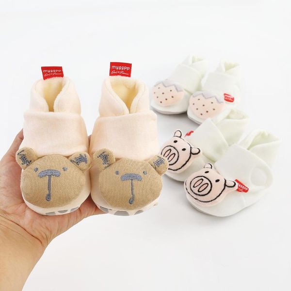 

first walkers winter cartoon baby cotton-padded shoes soft bottom infant toddler booties style