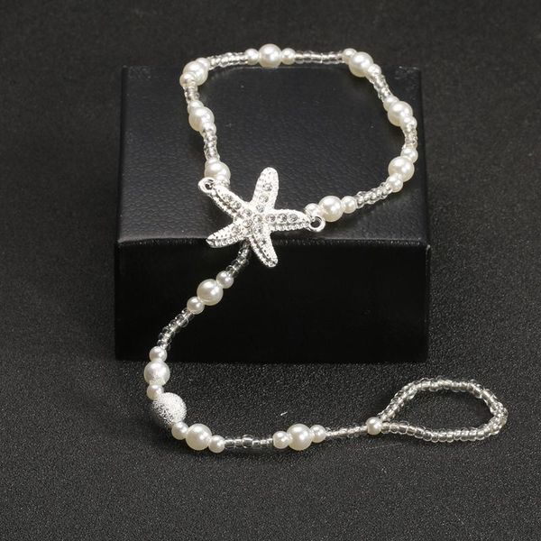 

anklets 4 pcs/set of ethnic style elements retro color rope woven pattern chain anklet, Red;blue