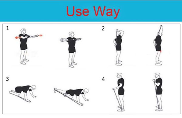 

resistance bands 2021 yoga gum fitness chest expansion rope elastic belt rubber arm exercise pilates