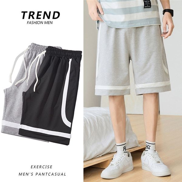 

2021 new tb capris cotton sports casual loose shorts for men, Black