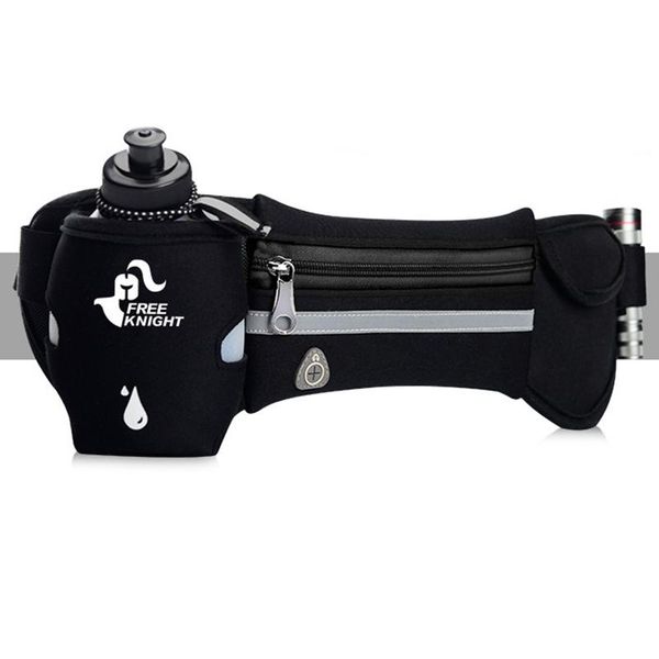

waist bags knight running hydration belt,women men sport hip bag,waterproof jogging gym pack with water bott