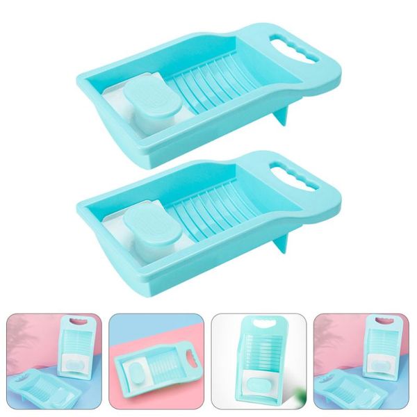 

carpets 2pcs hand-washed washboard practical handle sock washing board