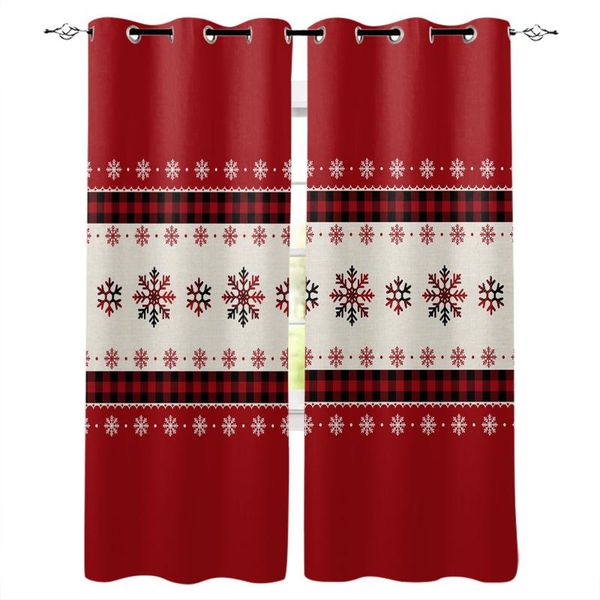 

curtain & drapes christmas red plaid tree curtains for bedroom living room