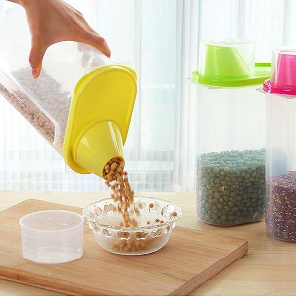 

storage bottles & jars grain tank large plastic box kitchen food dry sealed home