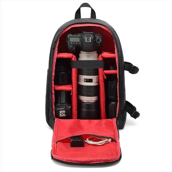 

camera backpack diy partition video digital dslr bag waterproof outdoor p shockproof lenses case laptop