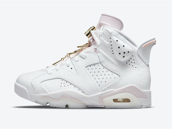 

2021 release vi gold hoops basketball shoes mens jumpman 6 white sail metallic gold barely rose designer sports sneakers