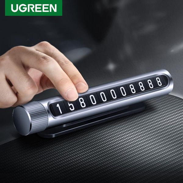 

cell phone mounts & holders ugreen car temporary parking card luminous number plate park salum alloy automobile accessories hidden switc