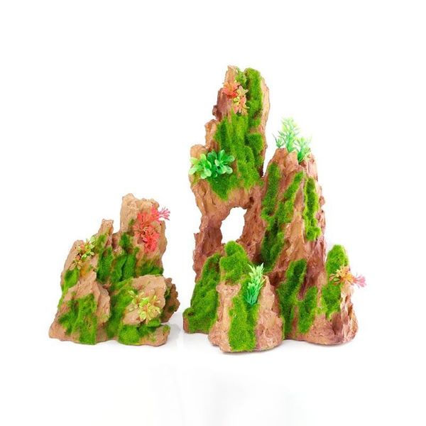 

decorations 1 piece fish tank rockery stone landscaping hiding s/m/l aquarium accessories decoration pet supplies