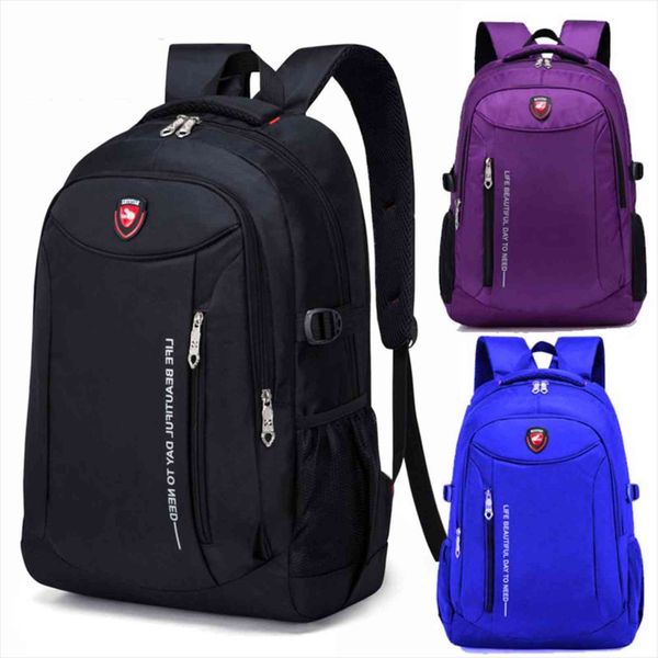 

men fashion travel bags multifunction rucksack waterproof oxford student schoolbag casual man teenager backpack