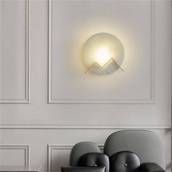 

oufula copper indoorÂ sconceÂ wallÂ lamp bedroom modern luxury design marble led light balcony for home