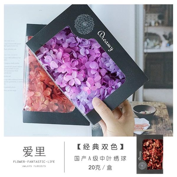 

decorative flowers & wreaths [domestic two-color wooden hydrangea] middle 20g boxed a- level