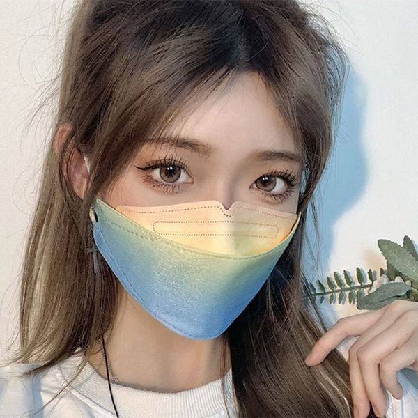 

custom logo new four layer korean version goddess 4d three-dimensional willow leaf fish kf94 mask gradient