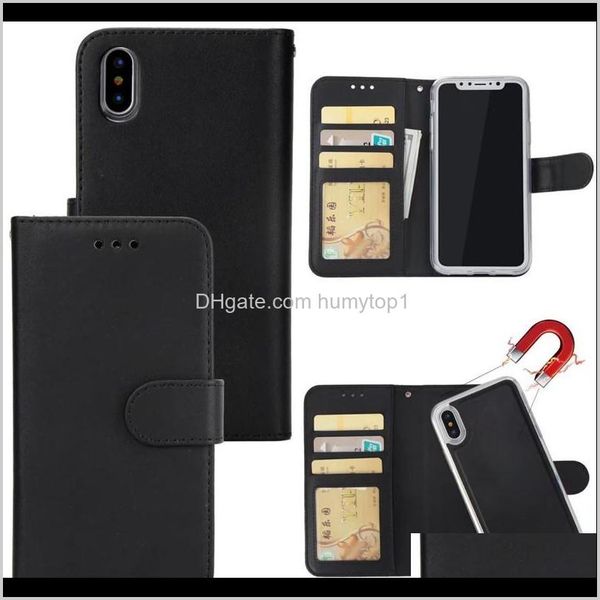 

2 in 1 magnetic magnet detachable removable wallet leather case for iphone 12 11 pro max xs xsmax xr x 7 8 cover zlstw 74h2v