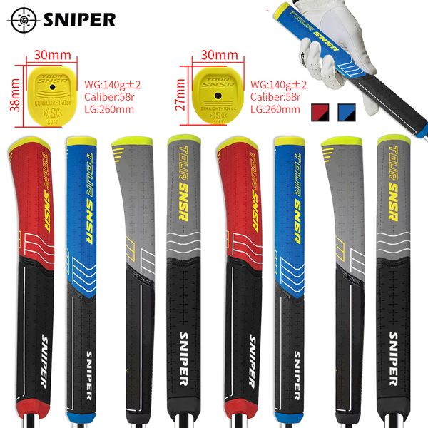 

golf putter grip rubber pistol contour three colors for choose golf grip club