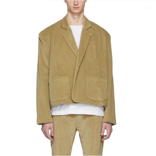 

men's suits men's & blazers fashion style cotton fabric corduroy causal occasion mens blazer, White;black