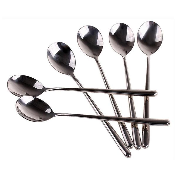 

spoons 8pcs stainless steel long-handled rice spoon / soup coffee