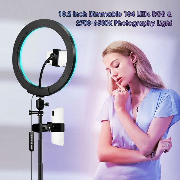 

2021 new it may be darkened 184 led usb p selfie with lamp ring light tripod t5z5