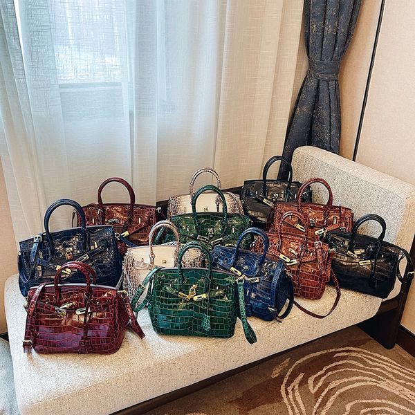 

luxury handbags 2021 new super fiber crocodile soft portable women's leather fashion atmosphere large capacity bag 76ta