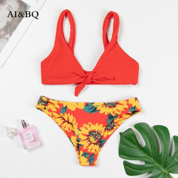 

bikinis set ai&bq women bikini women's swim suit print push up swimming swimsuits