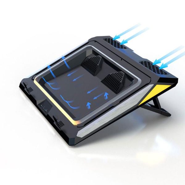 

lapcooling pads universla cooler stand colorful glowing gaming notebook pad usb external heatsink holder 14 15 inch