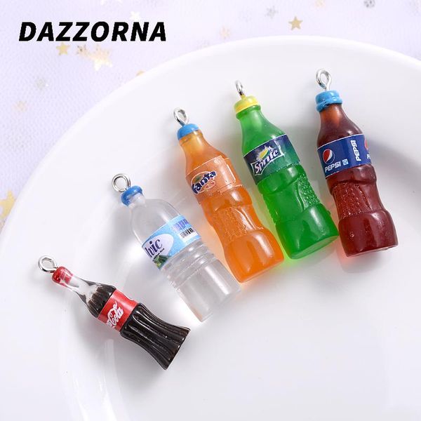 

charms 5clors 10pcs/pack cartoon cute drink bottle shape acrylic pendants charm for jewelry makeing diy handmade bracelet, Bronze;silver