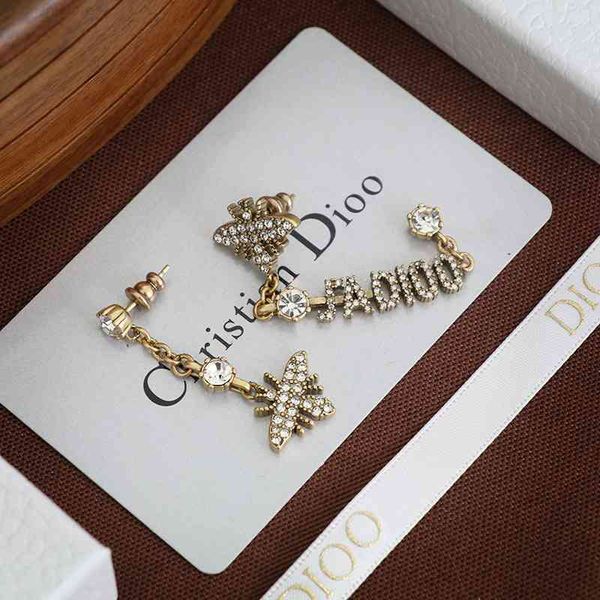 

earrings fashion luxury designer jewelry 2021 d's asymmetric and, Golden