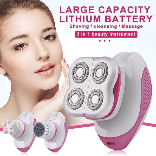 

multifunctional hair shaver three in one beauty instrument massage instrument cleans blackheads without damaging the skin