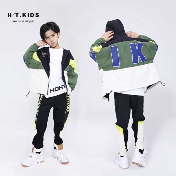 

zhongda suit 2020 clothes new boys' sports coat children's spring hip hop, White
